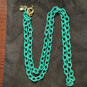 Turquoise/green link chain